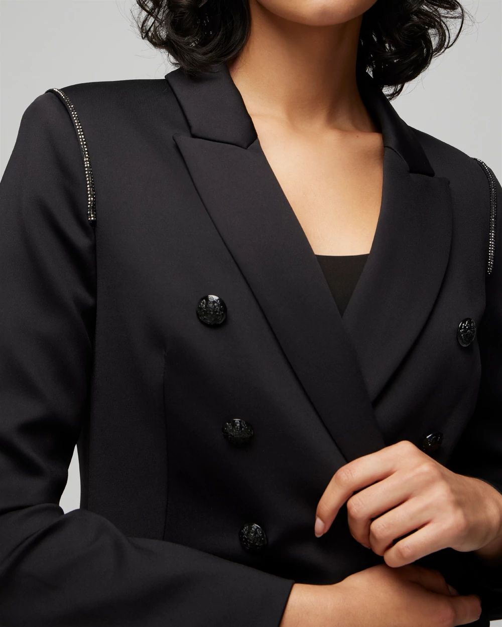 WHBM® Petite Embellished Studio Blazer | White House Black WHBM® Petite Embellished Studio Blazer | White House Black